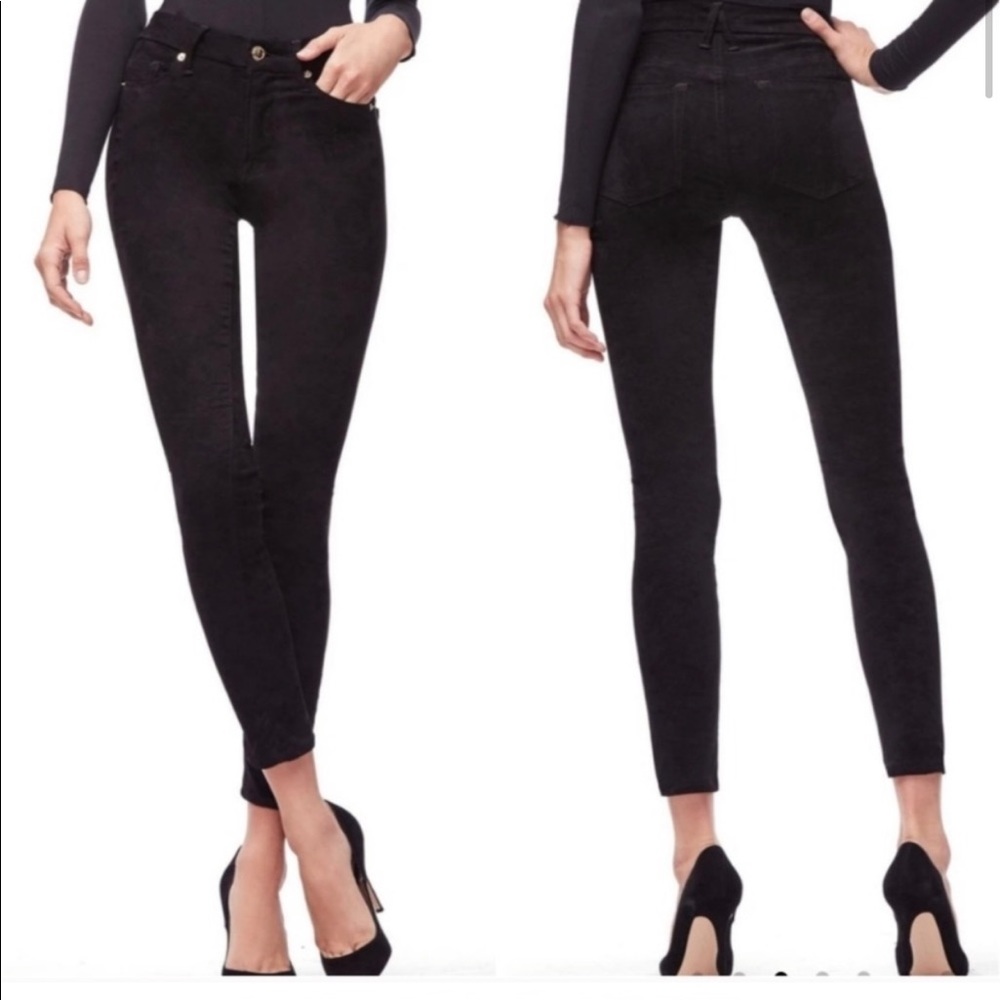 NWT 🆕⭐️GOOD AMERICAN SUEDE FINISH JEANS